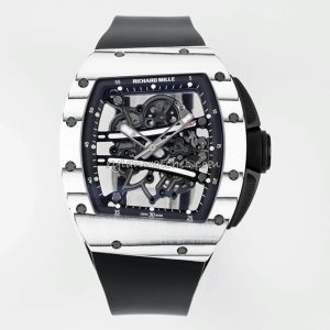 Richard Mille RM 061 Tourbillon Clone with Carbon Fiber Case and Black Strap