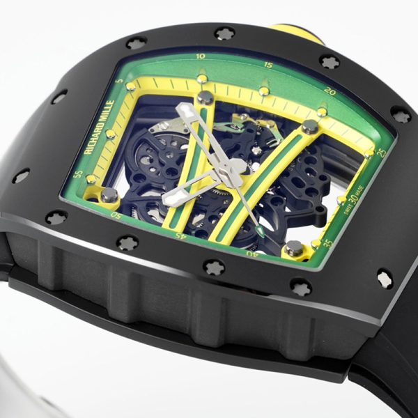 Richard Mille RM-61 Ultimate Runway (Green Circle Carbon Fiber Shell Black Tape)