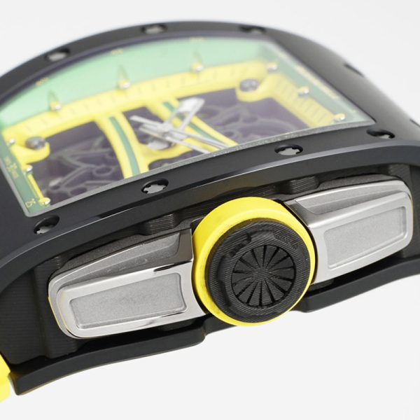Richard Mille RM-61 Ultimate Runway (Green Circle Carbon Fiber Shell Yellow Braided Belt)