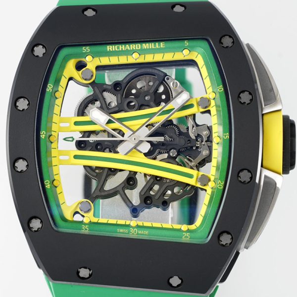Richard Mille RM-61 Ultimate Runway (Green Circle Carbon Fiber Shell Yellow Tape)