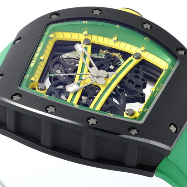 Richard Mille RM-61 Ultimate Runway (Green Circle Carbon Fiber Shell Yellow Tape)