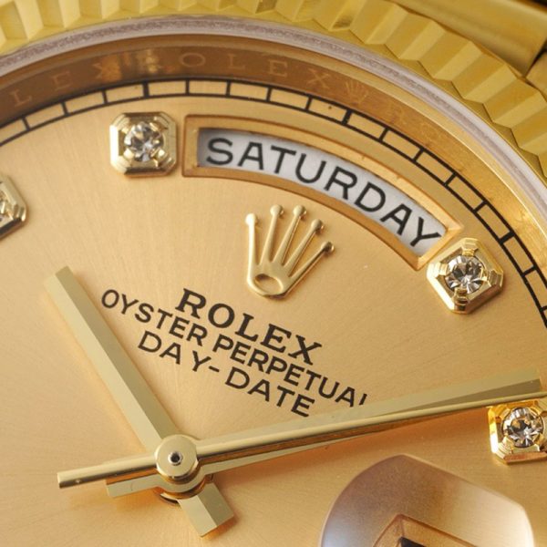 ROLEX Day-Date M128238 JOURNAL 36MM Gold diamond