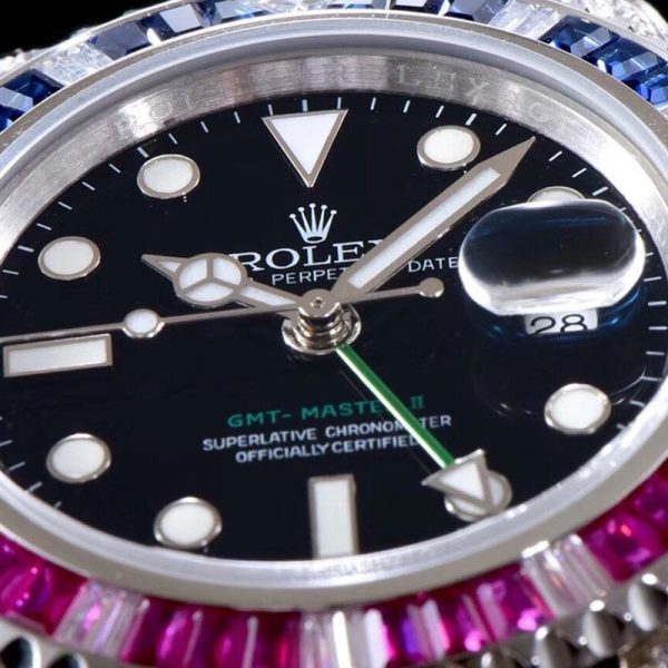 Rolex GMT-Maste Rainbow Coke Drill 40MM