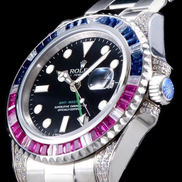 Rolex GMT-Maste Rainbow Coke Drill 40MM