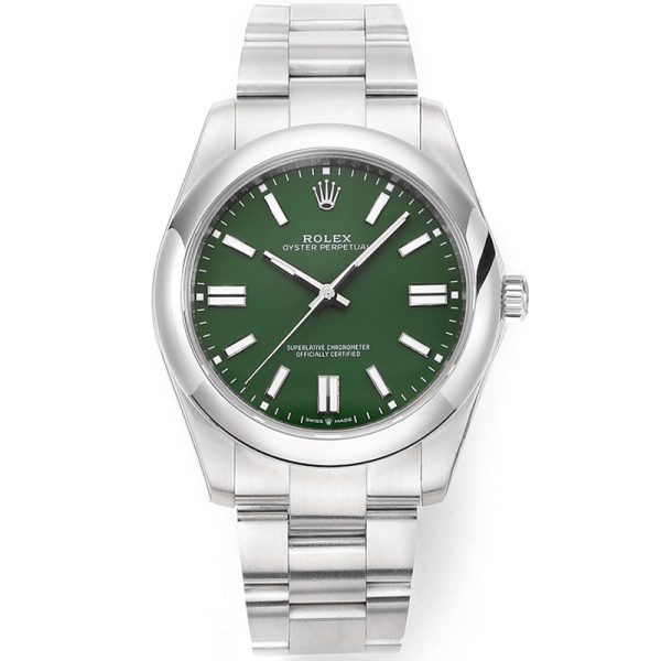 Rolex M124300 Oyster Green Plate 31mm