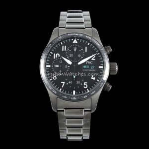 IWC Pilot AMG Chronograph Ceramic Bezel Steel Clone 41mm