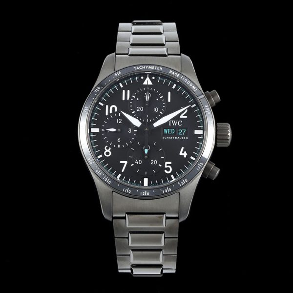 IWC Pilot AMG Chronograph Ceramic Bezel Steel Clone 41mm