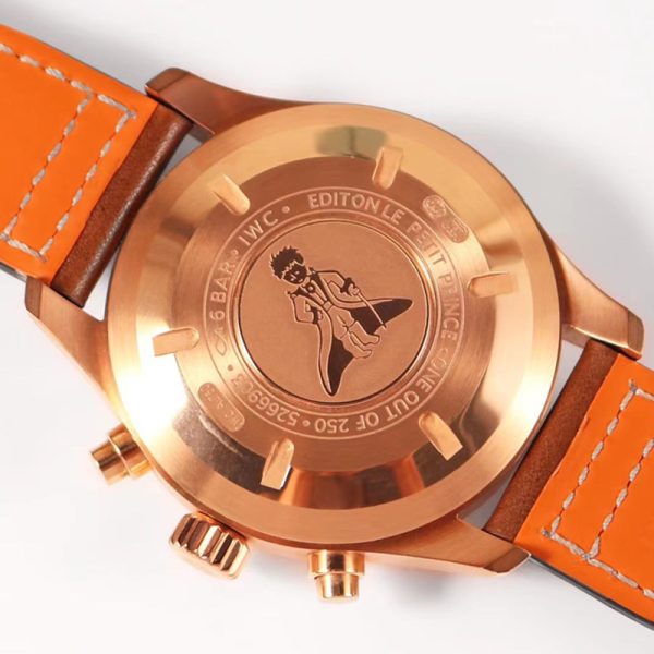 IWC Pilot Chronograph Bronze Blue Dial Clone Watch 43mm