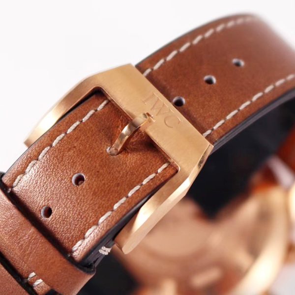 IWC Pilot Chronograph Bronze Blue Dial Clone Watch 43mm