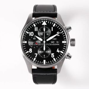 IWC Pilot’s Watch Chronograph Steel Black Dial 43mm