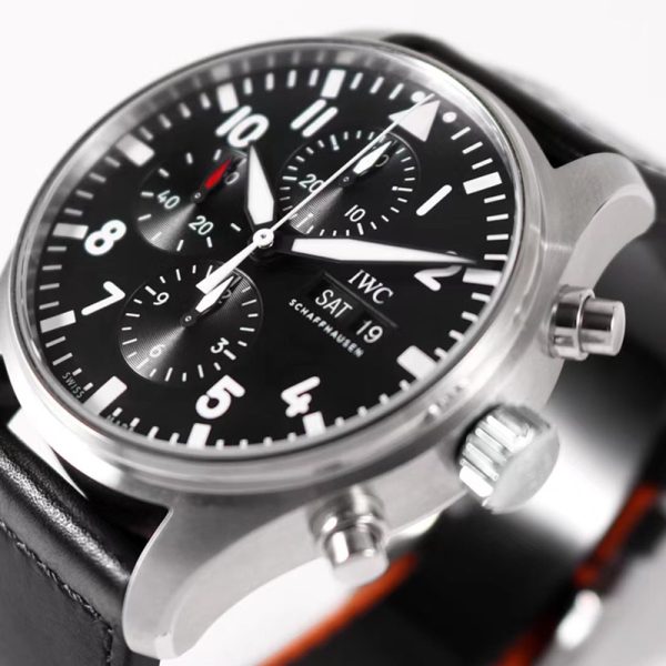 IWC Pilot’s Watch Chronograph Steel Black Dial 43mm