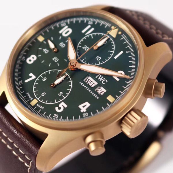 IWC Pilot Chronograph Black Dial Replica 43MM