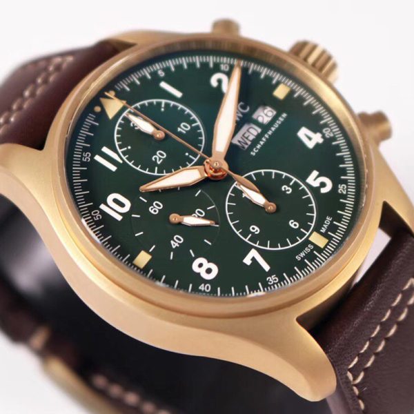 IWC Pilot Chronograph Black Dial Replica 43MM