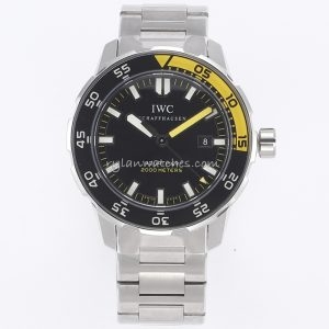 IWC Aquatimer 2000M Clone Dive Watch Black Yellow 44mm