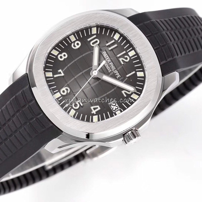 Patek Philippe Aquanaut Black Dial White Metal Case Clone, Black Dial, White Metal, Swiss Clone
