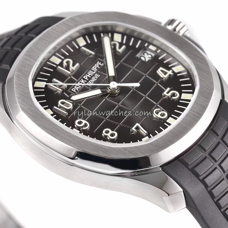Patek Philippe Aquanaut Black Dial White Metal Case Clone, Black Dial, White Metal, Swiss Clone