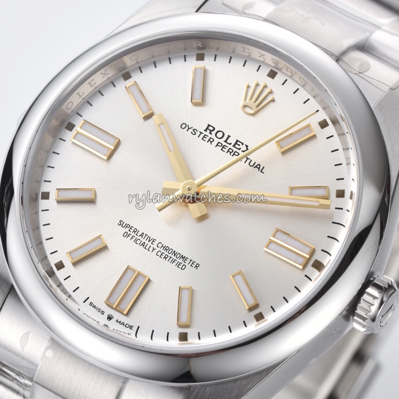 Rolex Oyster Perpetual Silver Dial 31MM Clone with silver dial