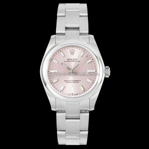 Rolex Oyster Perpetual Pink Dial 36MM Clone with red dial
