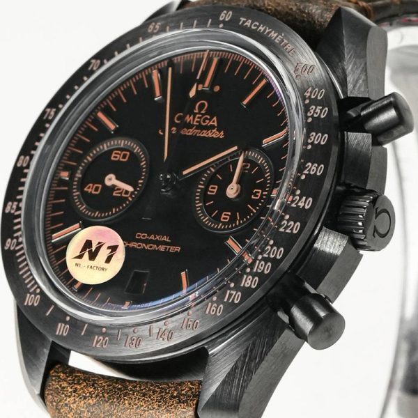 Omega Speedmaster Dark Side of the Moon Apollo 8 Yellow Accents Clone 44.25MM