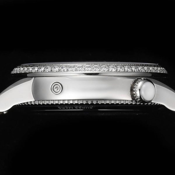 Vacheron Constantin Égérie Moonphase 37mm Blue Dial Diamond Bezel Ladies Clone