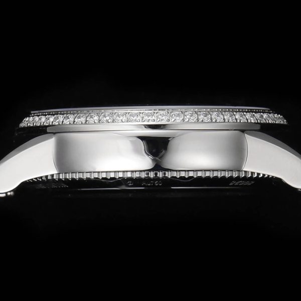 Vacheron Constantin Égérie Moonphase 37mm Blue Dial Diamond Bezel Ladies Clone