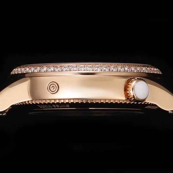 Vacheron Constantin Égérie Moonphase Rose Gold Diamond 37mm Coffee Brown Dial