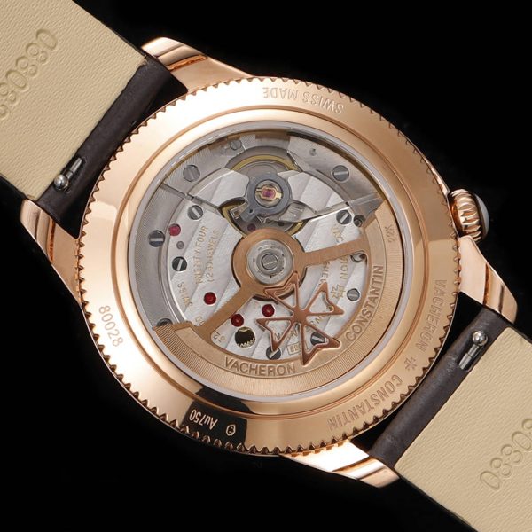 Vacheron Constantin Égérie Moonphase Rose Gold Diamond 37mm Coffee Brown Dial
