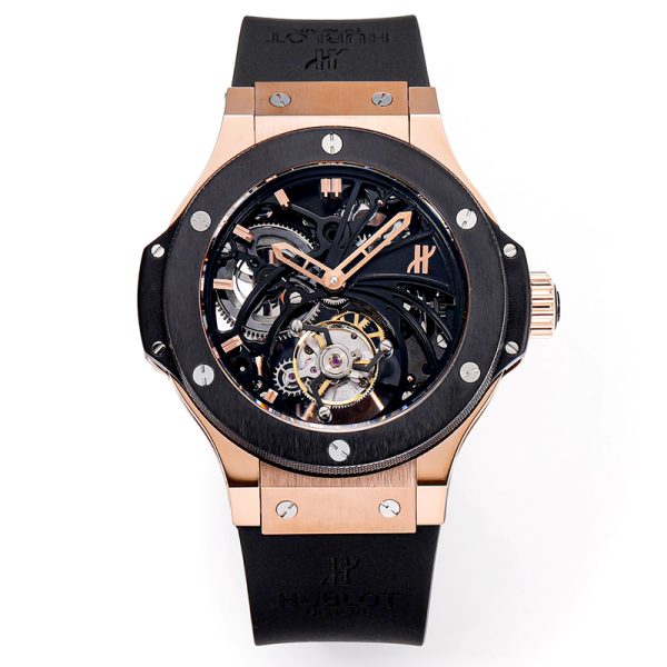 Hublot Big Bang Tourbillon Black Bezel 45mm Swiss Replica Watch