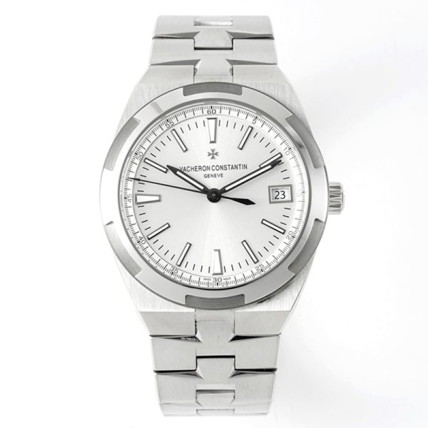Vacheron Constantin Overseas Date White Steel Clone Watch