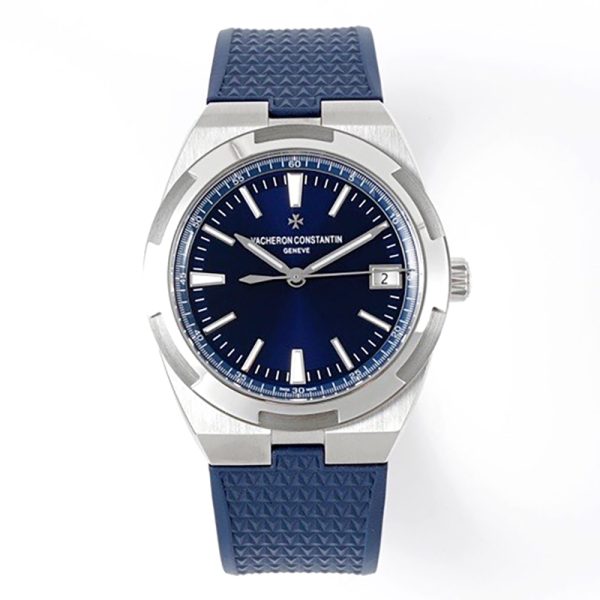 Vacheron Constantin Overseas Date Blue Rubber Clone Watch