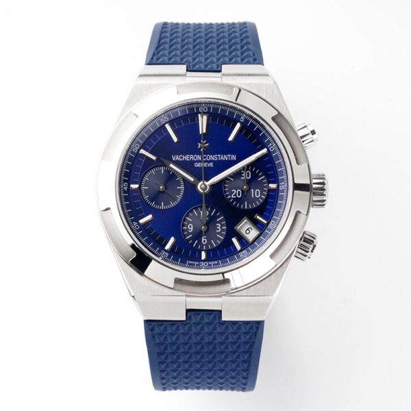 Vacheron Constantin Overseas Chronograph Blue Rubber Clone Watch