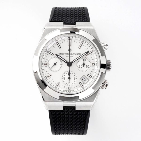 Vacheron Constantin Overseas Chronograph White Rubber Clone Watch