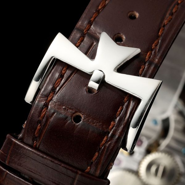 Vacheron Constantin Traditionnelle Tourbillon Silver Dial Rose Gold Case Black Leather Strap 42mm