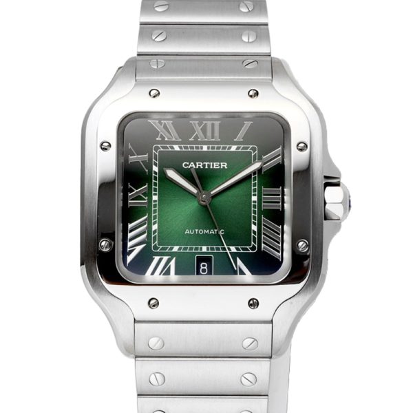 Cartier Santos Green Dial 39.8mm Swiss Replica Watch
