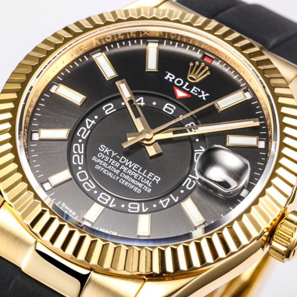 Rolex 326938 Sky-walker blackface gold 42MM