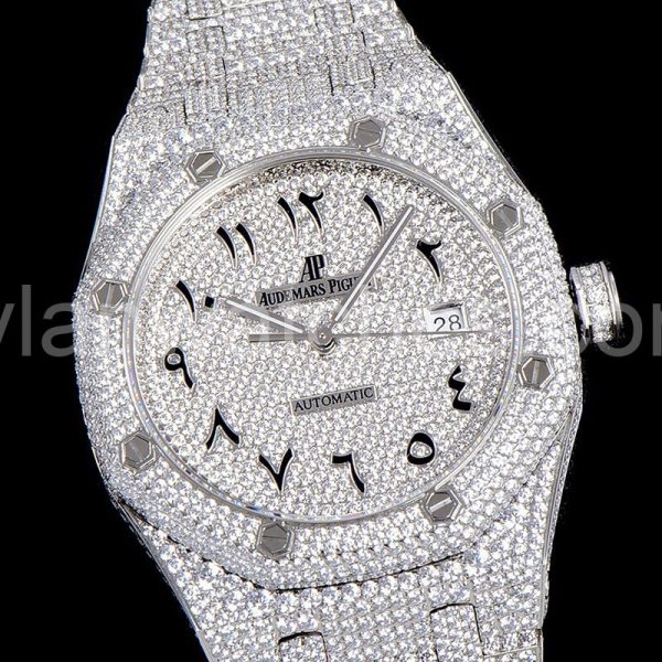 Audemars Piguet 41MM 15400 Silver Steel Diamond - Image 2