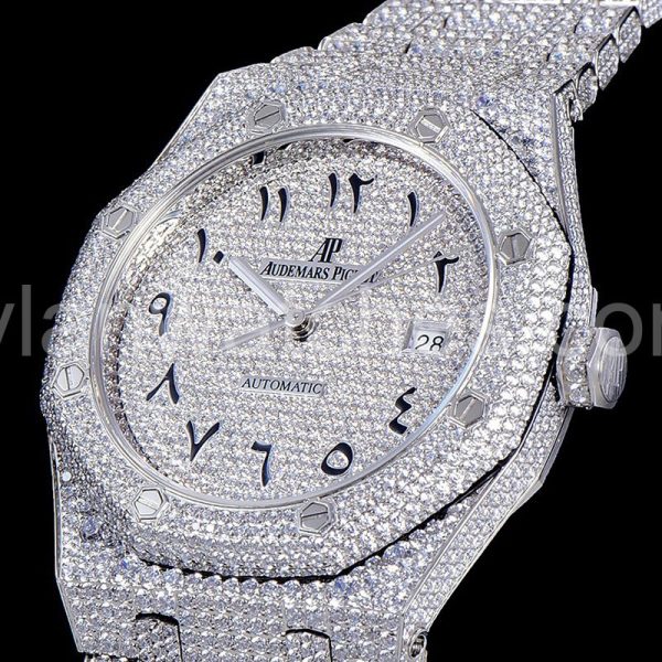 Audemars Piguet 41MM 15400 Silver Steel Diamond - Image 6