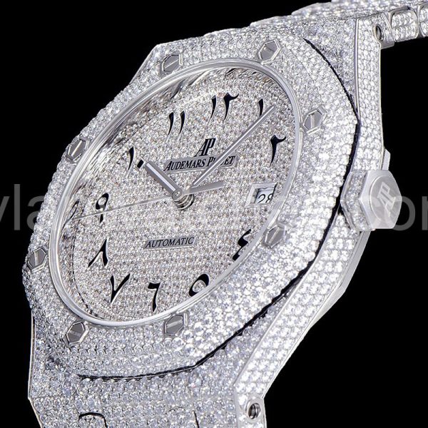 Audemars Piguet 41MM 15400 Silver Steel Diamond - Image 5