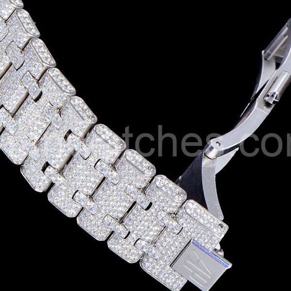 Audemars Piguet 41MM 15400 Silver Steel Diamond - Image 4