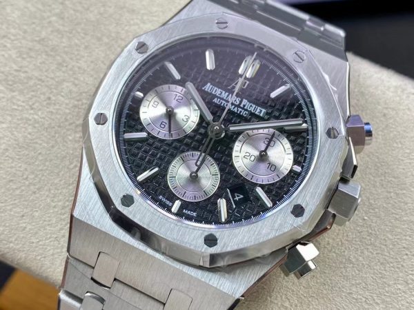 Audemars Piguet 41mm 26331 Black face silver eye steel shell steel belt
