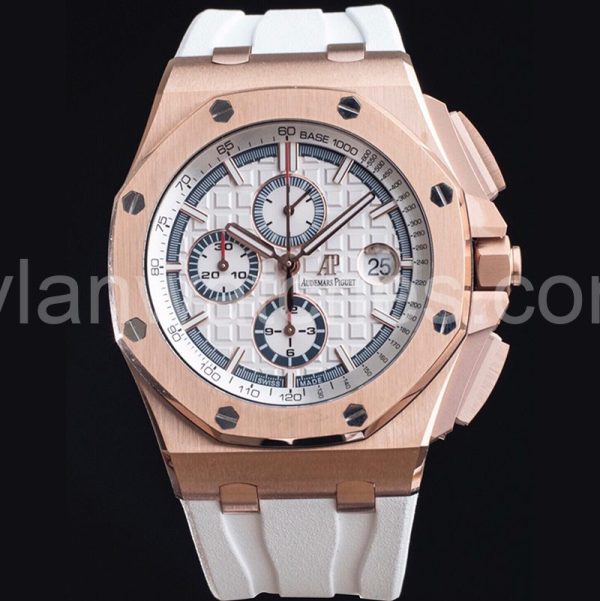 Audemars Piguet Royal Oak Offshore 26400 white face rose gold 44mm