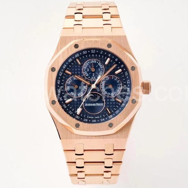 Audemars Piguet Royal Oak Clone with Rose Gold Dial and Blue Dial Stainless Steel Bracelet
