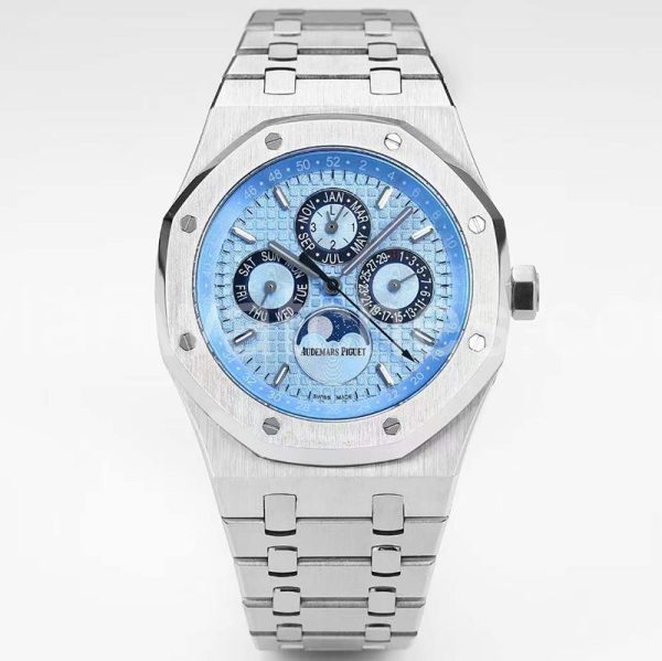 Audemars Piguet Royal Oak Clone with Blue Dial and Stainless Steel Bracelet