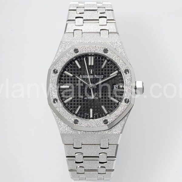 Audemars Piguet Royal Oak 15454 black dial steel case 37mm
