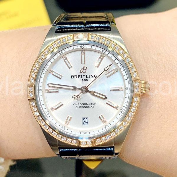 Breitling South Sea Capsule Chronomat 36mm Ladies Black Strap Clone Watch