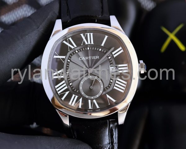 Cartier Drive De Black Dial Steel Shell 40mm Swiss Replica Watch