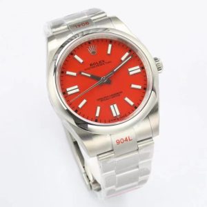 rolex oyster red