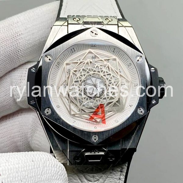 Hublot Big Bang Sang Bleu Titanium White Dial Replica – Swiss Movement, White Dial