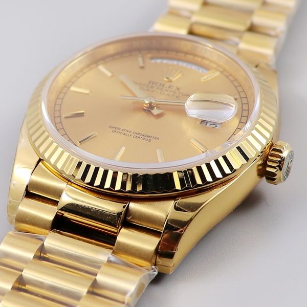 ROLEX Day-Date M128238 JOURNAL 36MM Gold