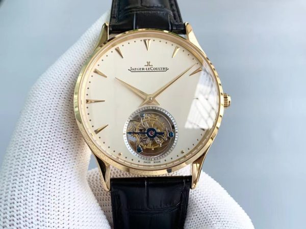 Jaeger-LeCoultre Master Tourbillon White Dial Gold 1:1 Clone